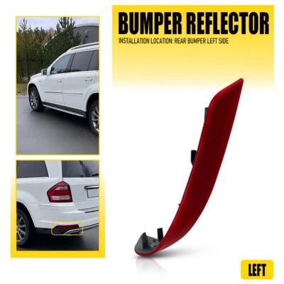 Left Rear Bumper Reflector For Mercedes-Benz GL X164 GL350 GL450 GL550 2010-2012 - Image 1 of 4