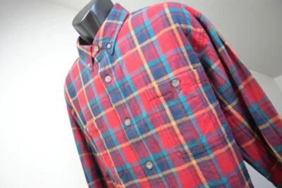 Duluth Trading Co. Flannel Camp Shirt Plaid Relaxed Fit Long Sleeve Mens Sz XL - Image 1 of 4