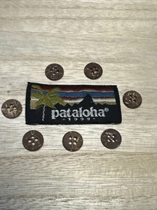 Pataloha Hawaiian Shirt Set of 7 Coconut Shell Replacement Buttons - Picture 1 of 5