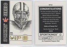 2010 Sportkings National Convention VIP Series D Bob Lilly #VIP-22 HOF