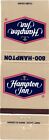 Hampton Inn, Call For Reservations, Hotel Vintage Matchbook Cover