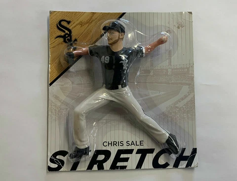 Chris Sale Stretch Promotional Figure Chicago White Sox 6 inches Autographed Cover