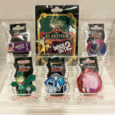 Disney Pixar DSSH Inside Out 2 Lanzamiento Juego Completo de 6 Pines Foto 1 de 2