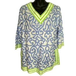 Gretchen Scott Designs Arabesque Tunic Top Blouse Swim Cover Up Size Small - Picture 1 of 10