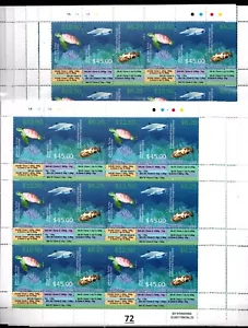 KD SAMOA 2015 - MNH - FISH, TURTLES - 10 SHEETS - 60 SETS - Foto 1 di 1