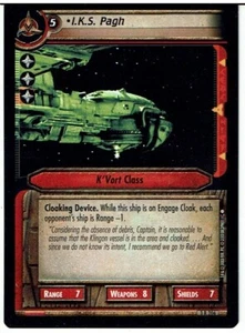STAR TREK CCG 2E CALL TO ARMS RARE CARD I.K.S. PAGH 3R206 ex - Picture 1 of 1