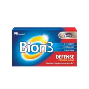 BION 3 DEFENSE PROTECT PROBIOTICS +12 VITAMINS 90 caps. LACTOB. BIFIDOBACTERIUM - Picture 1 of 1