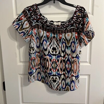 Soulmates Women Multi Colored Size M Very Cute Blouse - Image 1 of 2