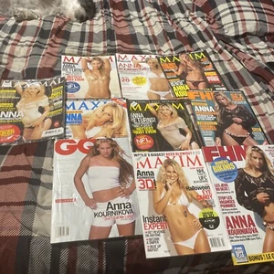 ANNA KOURNIKOVA MAGAZINE LOT EXTRAVAGANZA!! -10 ISSUES! - Picture 1 of 11