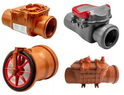 RÜCKSTAUKLAPPE Ø 50 75 110 125 160 DOPPELT Ø 110 RÜCKSTAUVERSCHLUß - Bild 1 von 2