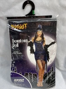 Roaring 20's Downtown Doll Flapper 1920's Women's Spirit  Costume NEW 4/3 - Picture 1 of 5