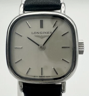 ▶️ [Exc+4 w/Box] LONGINES Square Hand-Winding  19mm Ladies Watch From JAPAN - image 1 of 4