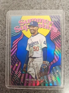 2025 Topps Series 2 Baseball Mookie Betts Summer Superstars Blue Foil/150 - Picture 1 of 2