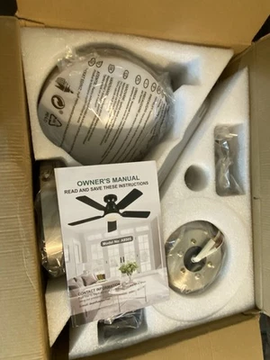 Modern  Ceiling Fan - Brown For Home Decor   18” Blade - Image 1 of 2