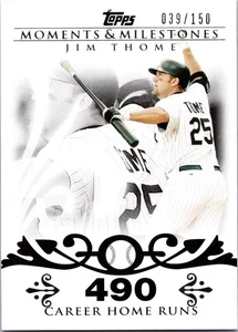 2008 Topps Moments & Milestones - Jim Thome #85-440 2007 - 500 Career /150 - Picture 1 of 2