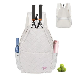 Outdoors Tennis Backpack Holds 2 Rackets Large Storage Unisex Water Resistant - Picture 1 of 17