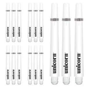 5 Sets Unicorn Gripper 3 Medium Dart Shafts – 44mm – White Nylon Stems for Darts - Picture 1 of 2