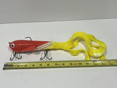 GIGANTE plástico suave jerkbaits Swimbaits Castaic almizcle lucio señuelos Muskie Foto 1 de 4