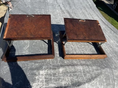 Bandejas traseiras de mesa de piquenique 1965-1969 Rolls Royce prata sombra fabricante de equipamento original precisa de RestoO - Imagem 1 de 4