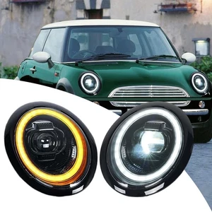 Faro LED Negro Para 2005-2008 Mini Cooper / One Mk1 R50 R52 R53 - Imagen 1 de 12