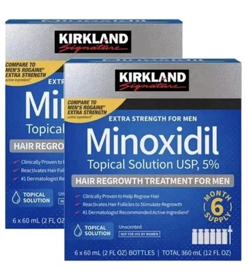 Kirkland Signature Minoxidil 5% Extra Strength Men Hair Regrowth 12 MonthSupply - Image 1 of 3