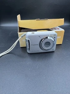 Canon Power Shot A480 Kamera gebraucht mit Originalkarton - sehr schwaches Display funktioniert - Bild 1 von 14