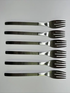RARE Set of 6 Calderoni Flli CRONISIL Dinner Forks Flatware 8.25" long - Picture 1 of 7
