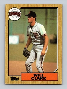 Will Clark 1987 Topps Rookie #420 RC EX-NM X - Picture 1 of 2