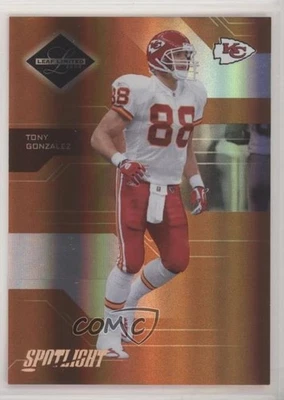 2005 Leaf Limited Spotlight Bronze /100 Tony Gonzalez #51 HOF - Image 1 of 2