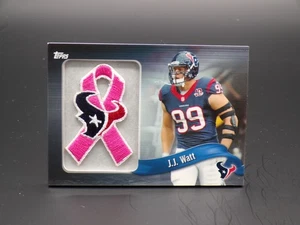 2013 Topps #PR-JJW J.J. Watt Ribbons Pink Team Logo - Bild 1 von 2