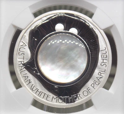 2015 "P" $1 Australia *WHITE MOTHER of PEARL* 1oz Silver NGC PF70 UC #023 ECC&C - Image 1 of 4