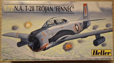 N.A. T-28 TROJAN "FENNEC" 1:72 HELLER Kit di montaggio doppio - Immagine 1 di 4