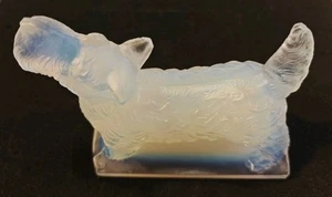 Vintage Signed Sabino Paris Opalescent Glass Scottish Terrier Scottie Scotty Dog - Picture 1 of 10
