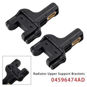 Pair of Radiator Upper Support Brackets For Dodge Chrysler 04596474AD U8 - Picture 1 of 13