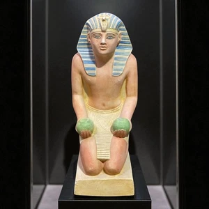 Thutmose III Statue Pharaoh Ancient Egypt Antique Stone Handmade BC Sculpture - Picture 1 of 7