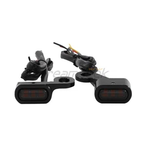 2pcs Turn Signal Light for Harley Sportster XL 2004-21 Mini Smoke Indicator Lamp - Picture 1 of 6
