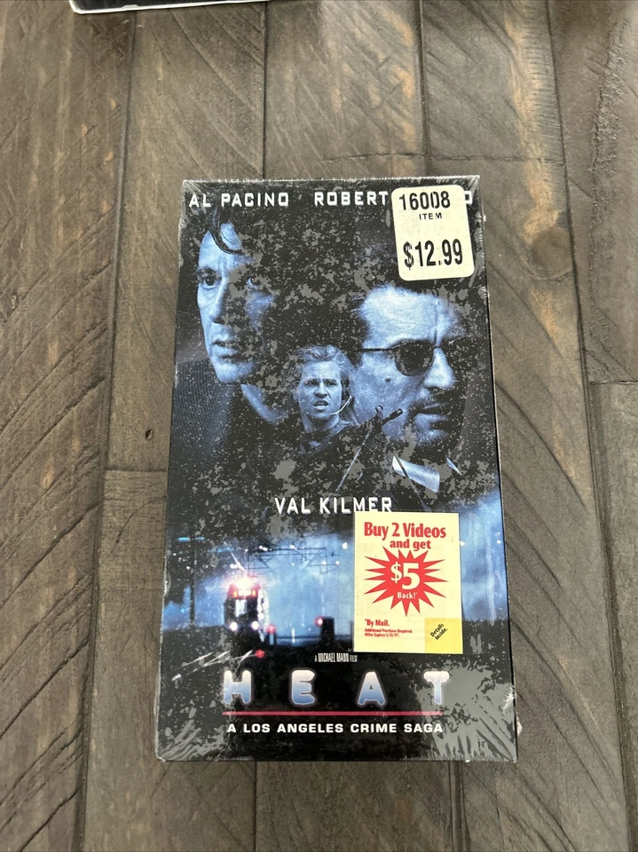 Heat Robert De Niro Val Kilmer Vhs TAPE NEW SEALED - Image 1 of 1