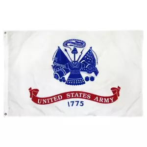 Armee weiß 3x5 Flagge - bedruckt - Bild 1 von 1
