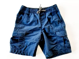 Iron Co Jungen Shorts Cargo marineblau elastische Taille Kordelzug Größe 7-8 - Bild 1 von 10