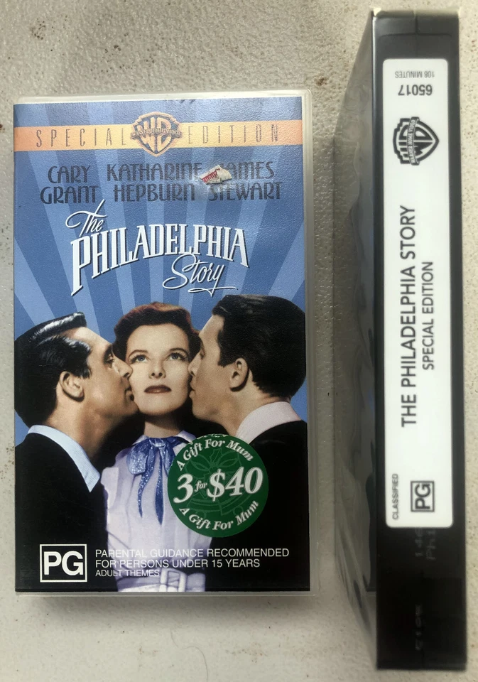 The Philadelphia Story (VHS, 1940 B&W) Video Tape is Sealed and Brand New - Image 1 of 2
