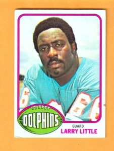 Larry Little Miami Dolphins 1976 Topps #33 Salón de la fama Bethune-Cookman - Imagen 1 de 2