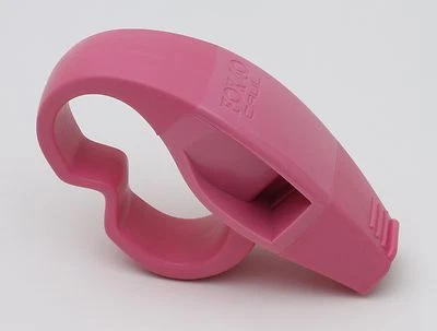 FOX 40 BRAND CAUL FINGER GRIP WHISTLE - PINK