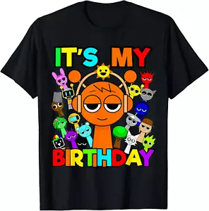 Happy Sprunki for Birthday decoration for Boys and Girls T-Shirt - Picture 1 of 4