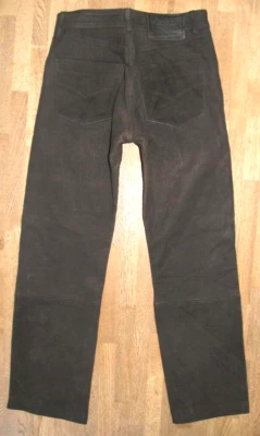 HELD Women's Leather Jeans / Biker Leather Pants In Black Approx. Size 38 Foto 1 de 4