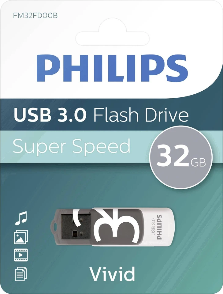 Clef usb 32go Philips cle usb 32 go Vivid USB 3.0 Flash Drive high Speed - Photo 1/3
