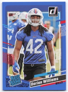 Donruss Dorian Williams 2023 Rated Rookie Press Proof Blu - Foto 1 di 2