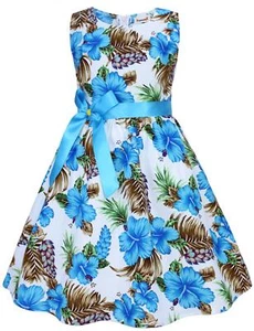 Party Floral Girls Toddler Summer Dresses ClothesE154-5 YearsSize 120 - Picture 1 of 8