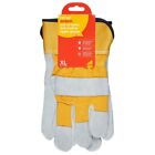 Hard Wearing XL Heavy Duty Leather Construction Gardening Gloves 10 Extra Large