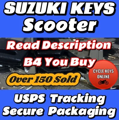 Suzuki Scooter Keys Cut To Code Key READ DESCRIPTION B4 YOU BUY‼️ - Image 1 of 4
