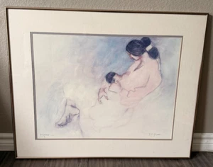 R.C. Gorman "Leila with Child" Signed Lithograph – Framed 32x26" - Picture 1 of 5